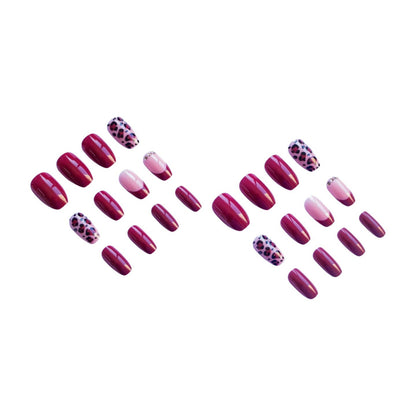 Chic Dekorative Lange Nagelkunst Set