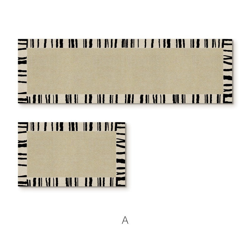Elegante strukturierte Teppichläufermatte
