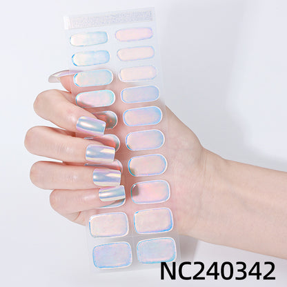 Iridescent Nagelkunst Aufkleber