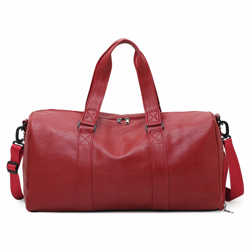 Premium Leder Fitness Reisetasche Brehn
