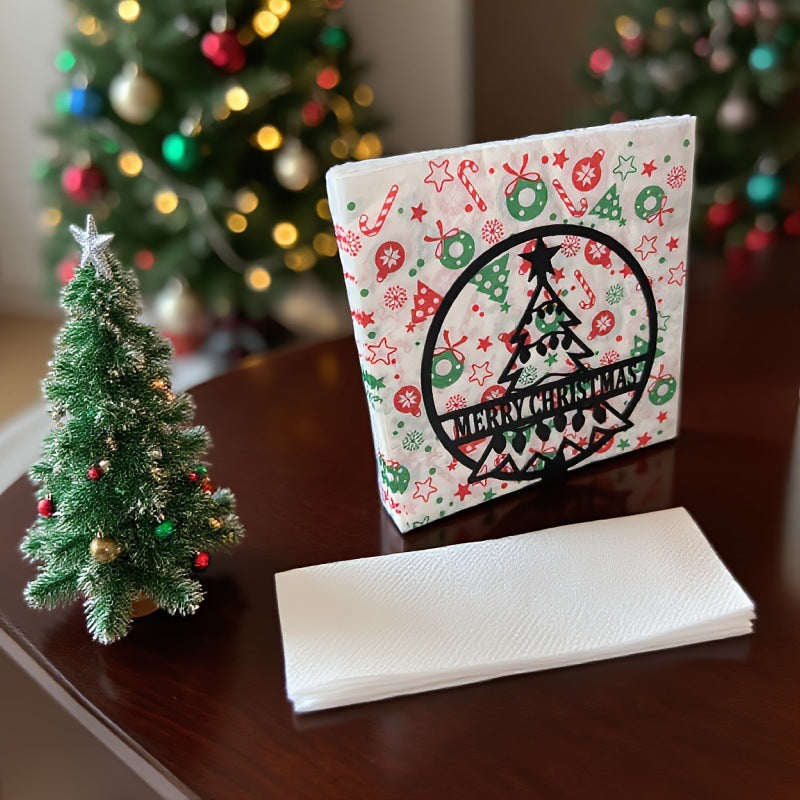 Dekorativer Weihnachtsserviettenhalter