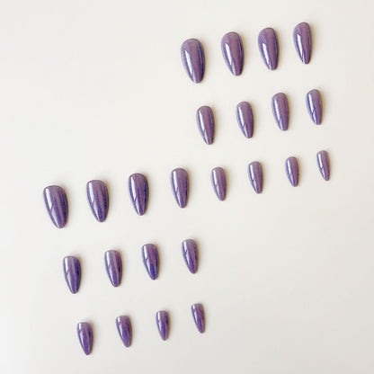 Kunstnagelset mit schimmernden und eleganten Spitzen Brehn