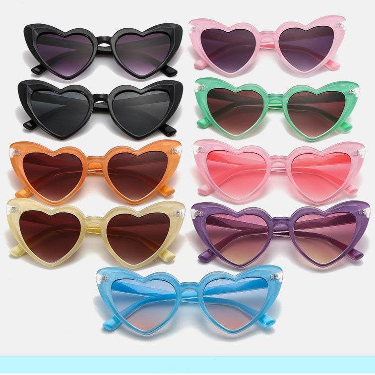 Damen modische Herz-Sonnenbrille mit UV-Schutz Brehn