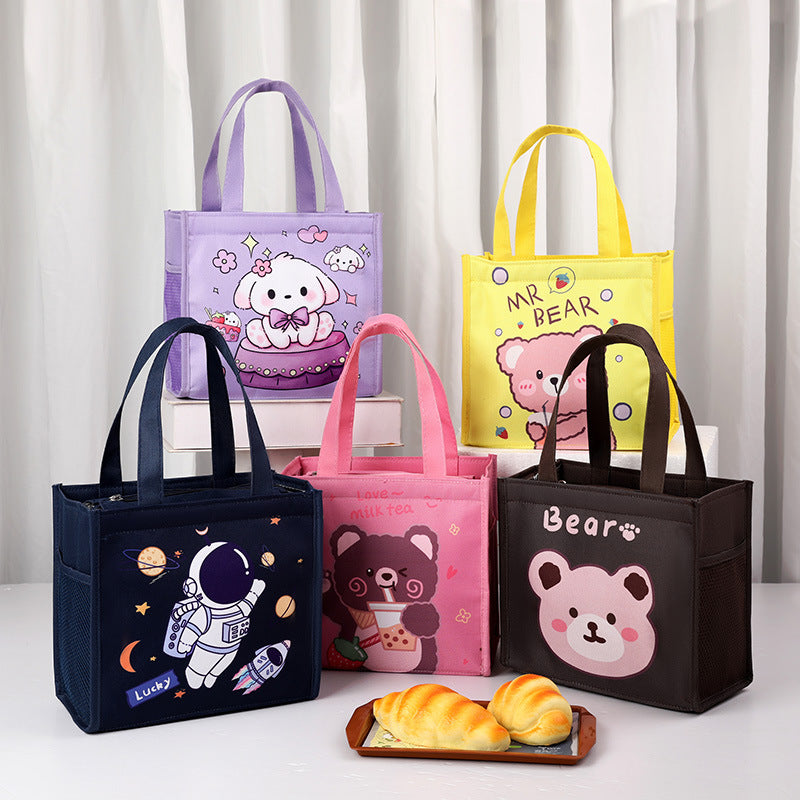 Kinder Isolierte Cartoon Lunch Tasche Brehn