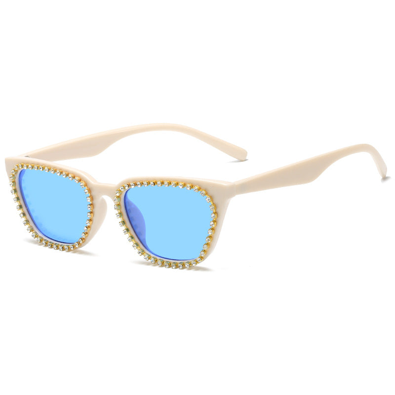 Damen Sonnenbrille mit glamourösem Strassrahmen Brehn