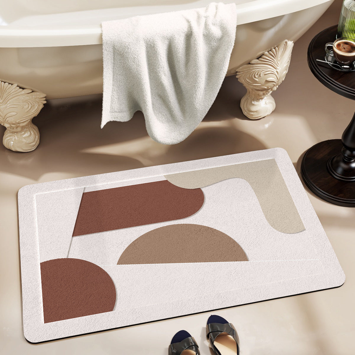 Modern Abstract Badmat Brehn