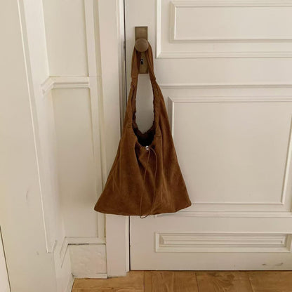 Legere Kordelzug Schultertasche