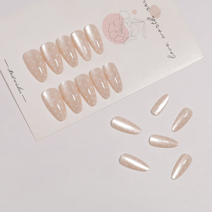 Künstlerisches Press-On-Nagelset mit Punkte-Design Brehn 1787225399
