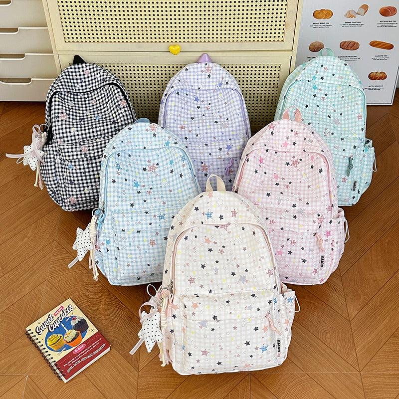 Stylische Gepunktete Sternenmuster Rucksack Brehn