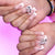 Elegantes Dekoratives Press-On Nagelkunstset mit Strassakzenten Brehn
