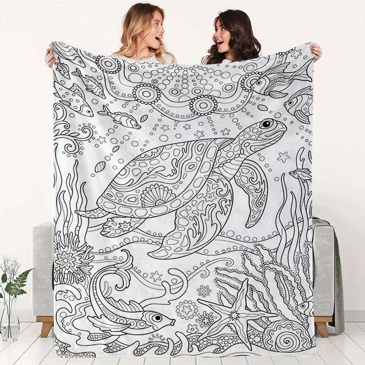 Weiche Cartoon-Dackel-Themen-Fleece-Decke
