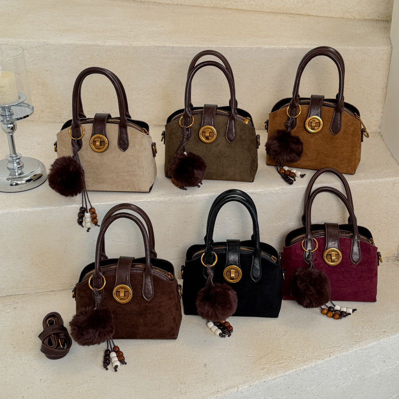 Handtasche aus Wildleder