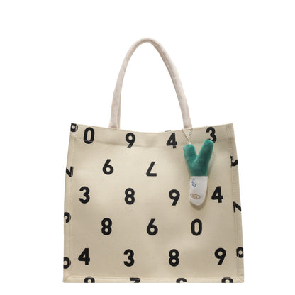Lässige Canvas-Shopper-Tasche