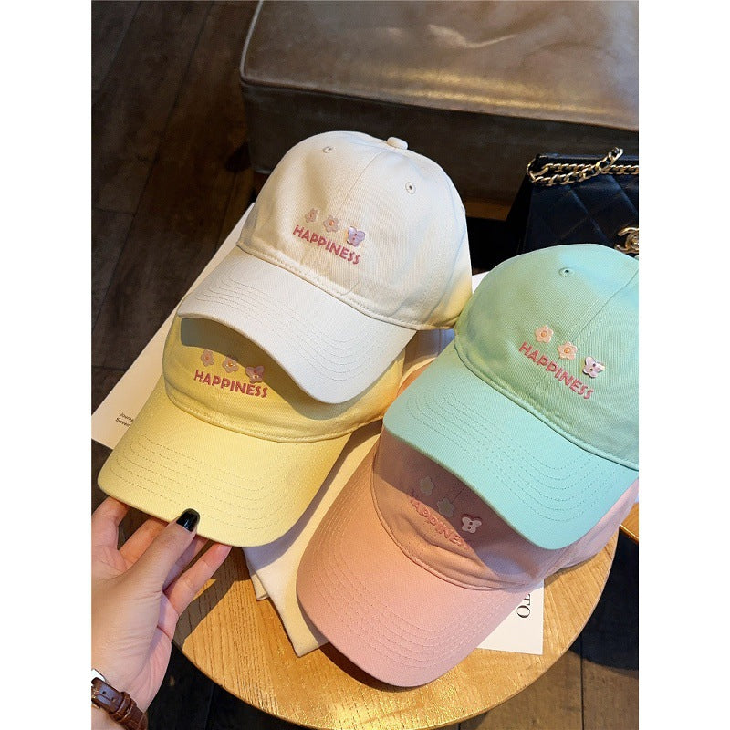 Damen Bestickte Happiness Baseballkappe Brehn