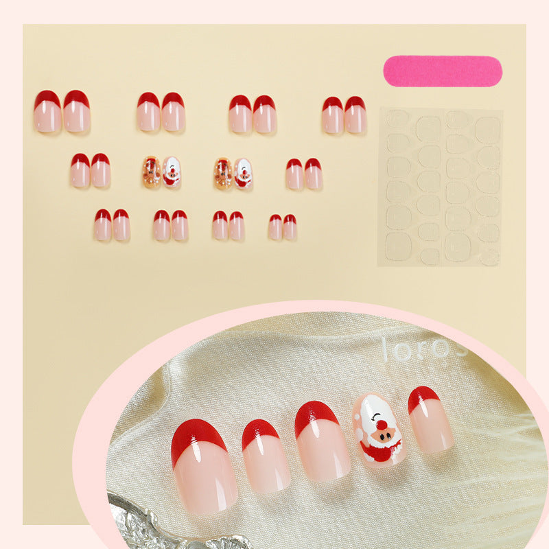Weihnachtskunstnagelset mit festlichen Motiven Brehn
