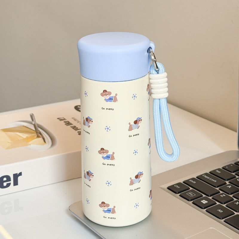 Damen Isoliertrinkflasche mit praktischem Trageband und verspieltem Design Brehn