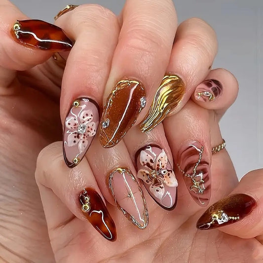 3D Blumige Acryl-Nagelverzierung Brehn 1787977799