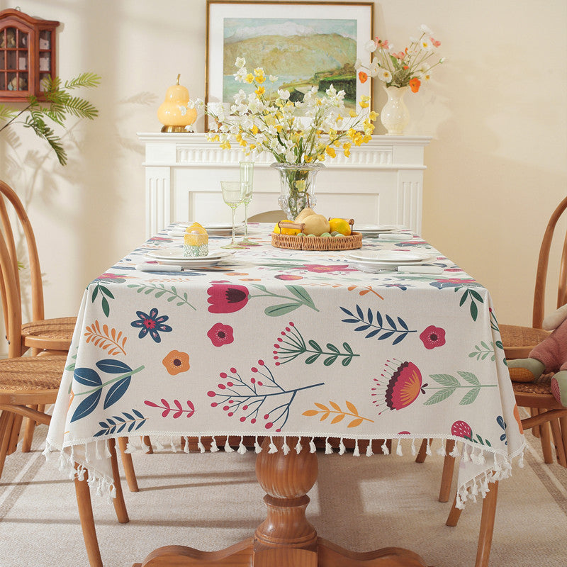 Blumenmuster Tischdecke