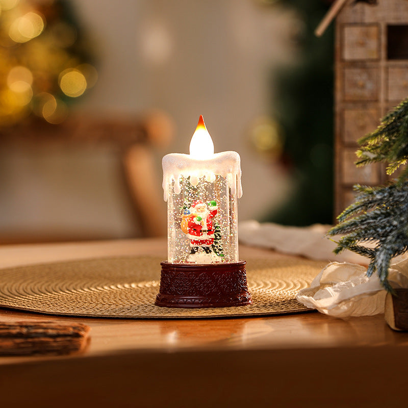 Weihnachtslichte Laterne mit beweglichem Santa-Motiv Brehn