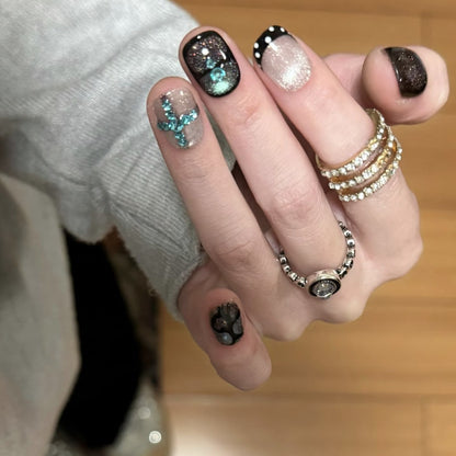 Künstlerische Gel-Nagelkunstverlängerungen