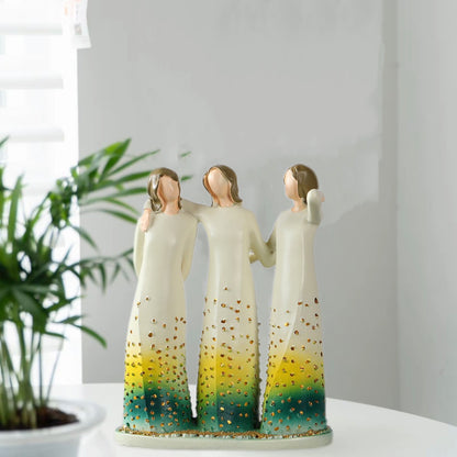 Künstlerisches Figuren-Trio Brehn