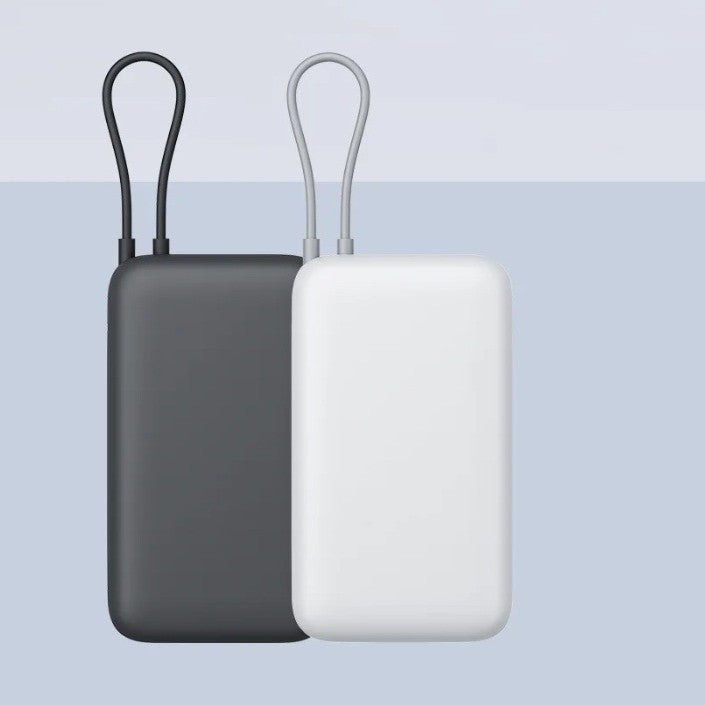 Kompakte tragbare Hochleistungs-Powerbank mit integrierten Ladegeräten und mattierter Soft-Touch-Oberfläche Brehn