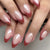 Elegante mandelförmige Press-On Nagelkunst Brehn