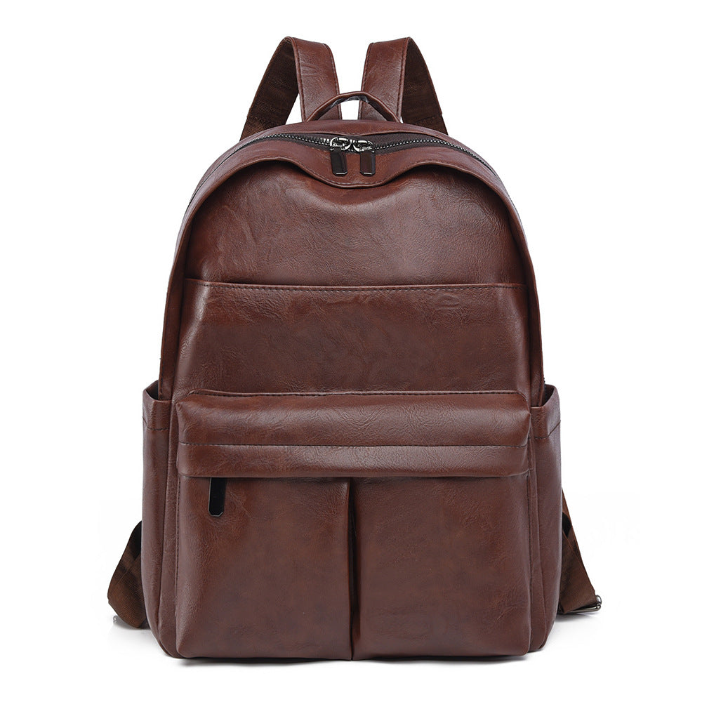Premium Leder Laptop Rucksack Brehn