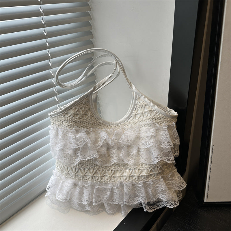 Rüschenspitze Crop Top Brehn