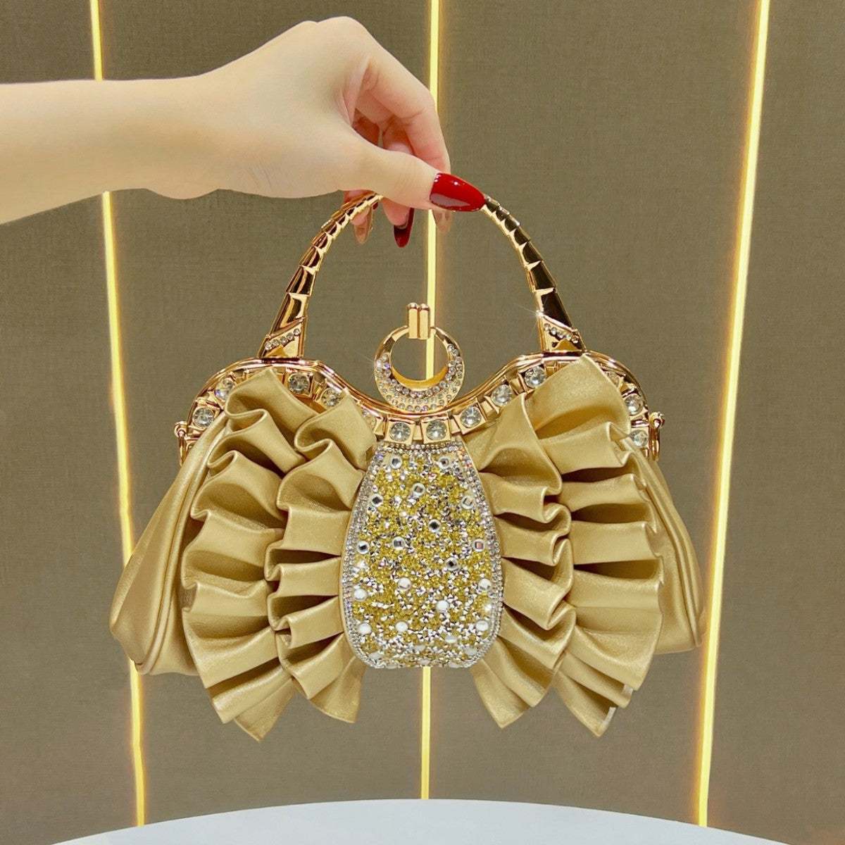 Rüschen Abend Handtasche
