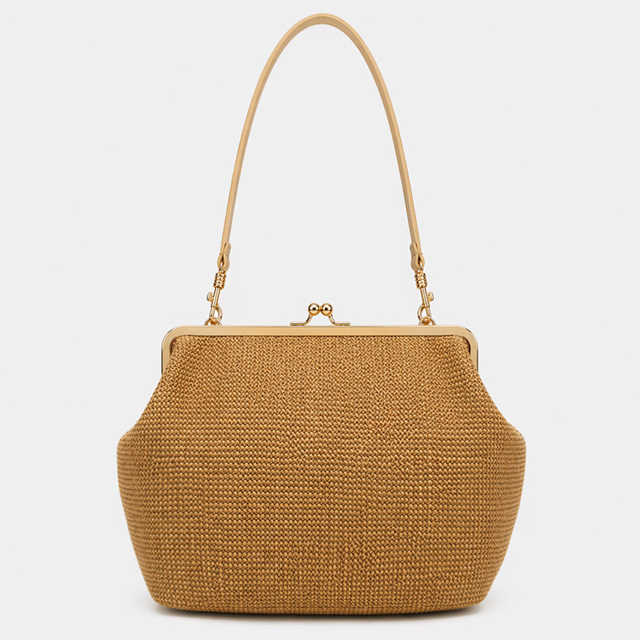 Elegante glänzende Krokodil-Effekt-Handtasche