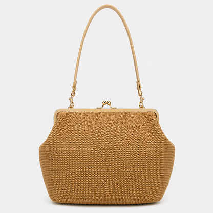 Elegante glänzende Krokodil-Effekt-Handtasche