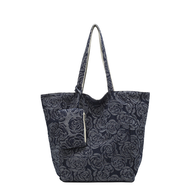 Große Einkaufstasche mit Floralem Design Brehn