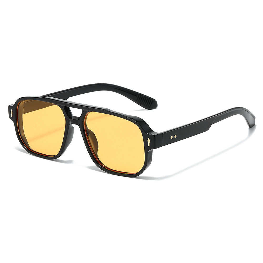 Modebewusste polarisierte rechteckige Sonnenbrille Brehn