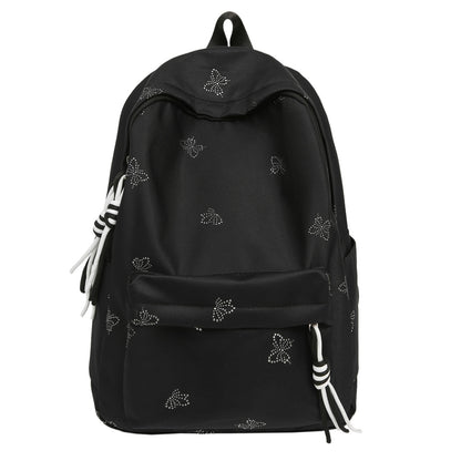 Schmetterlings-Emblem dekorierter Rucksack Brehn