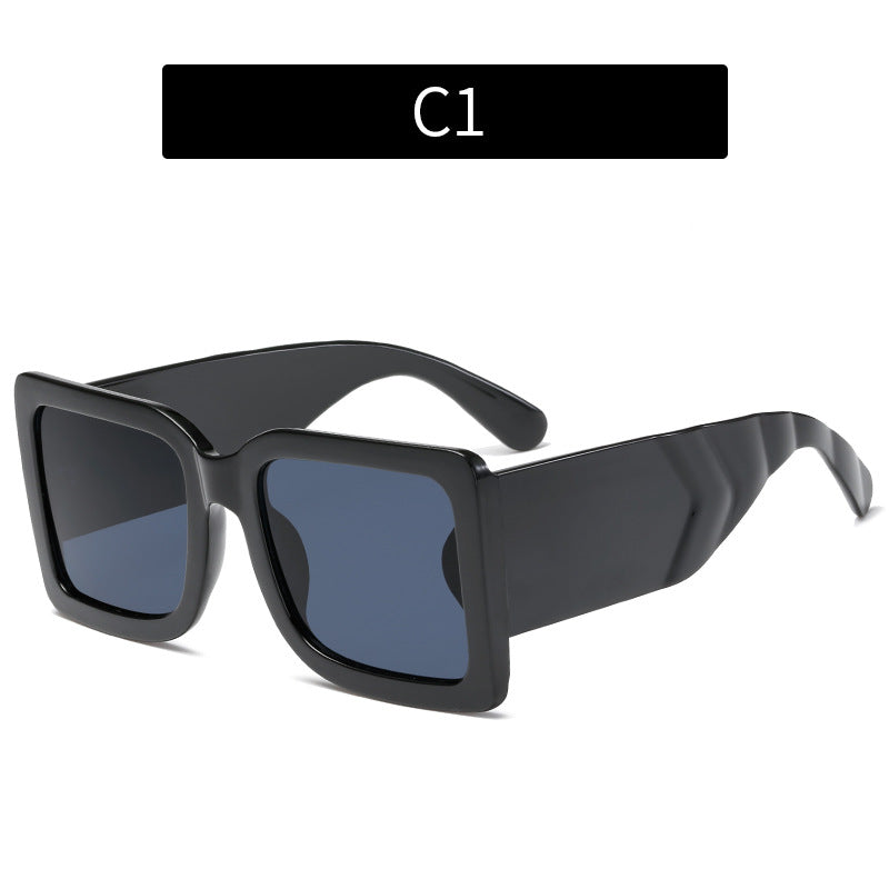 Fette Geometrische quadratische Rahmen Sonnebrille 1787664389