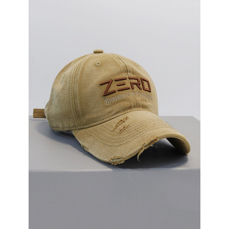 Herren Distressed Baumwoll Baseball Cap Brehn 1784270076
