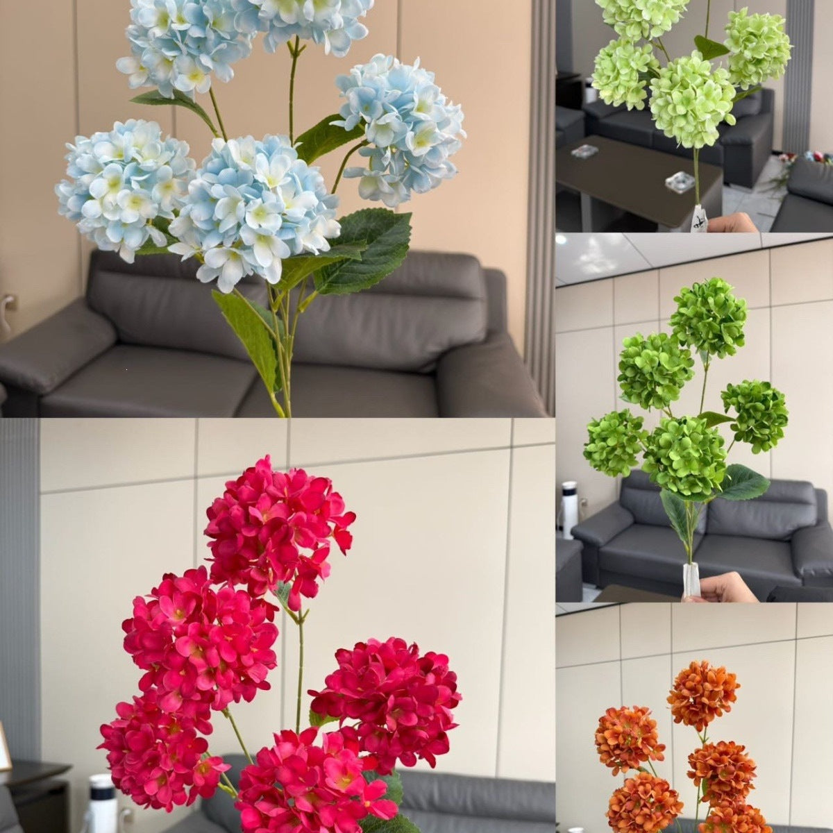 Lebensechte Hortensie Blumenanordnung