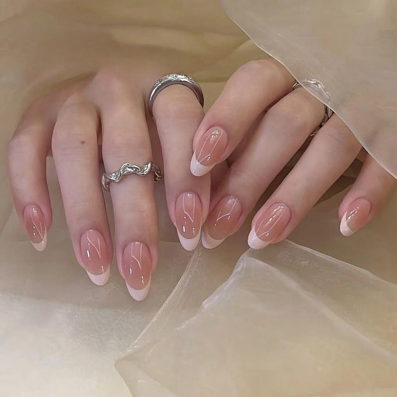 Elegante French Tip Aufklebenägel Brehn 1789388962