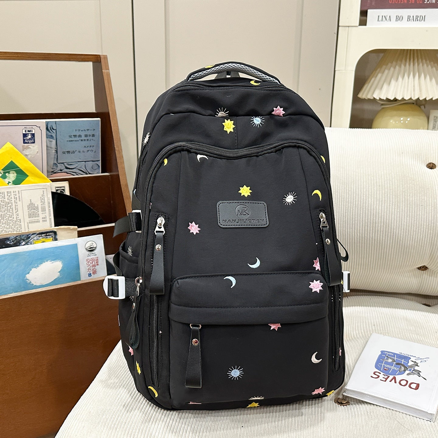 Multi-Pocket Grafik Verziertes Schul-Rucksack