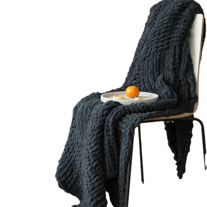 Plüsch geripptes Chenille Wurfdecke