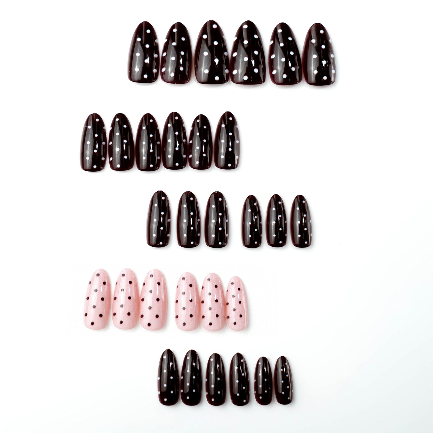 Trendy Pünktchen Press-On Nagelset Brehn