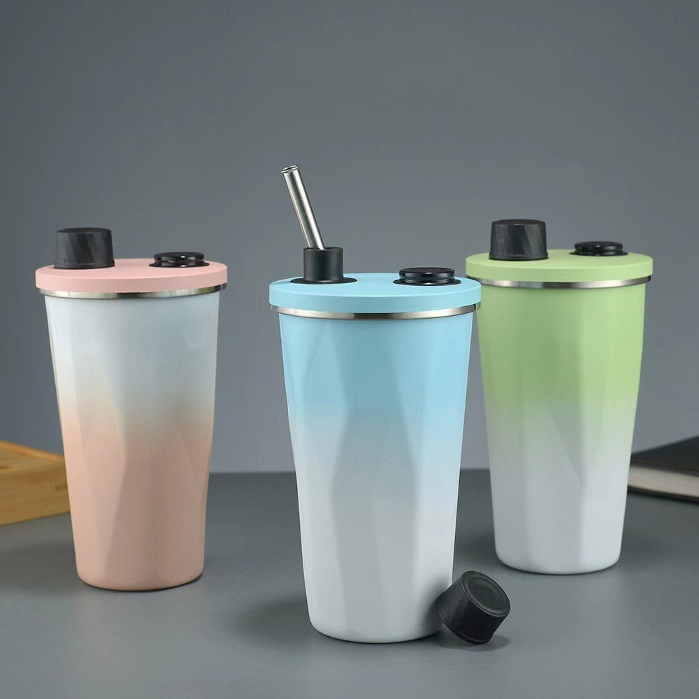 Damen isolierte Trinkflasche mit praktischem Druckverschluss Brehn