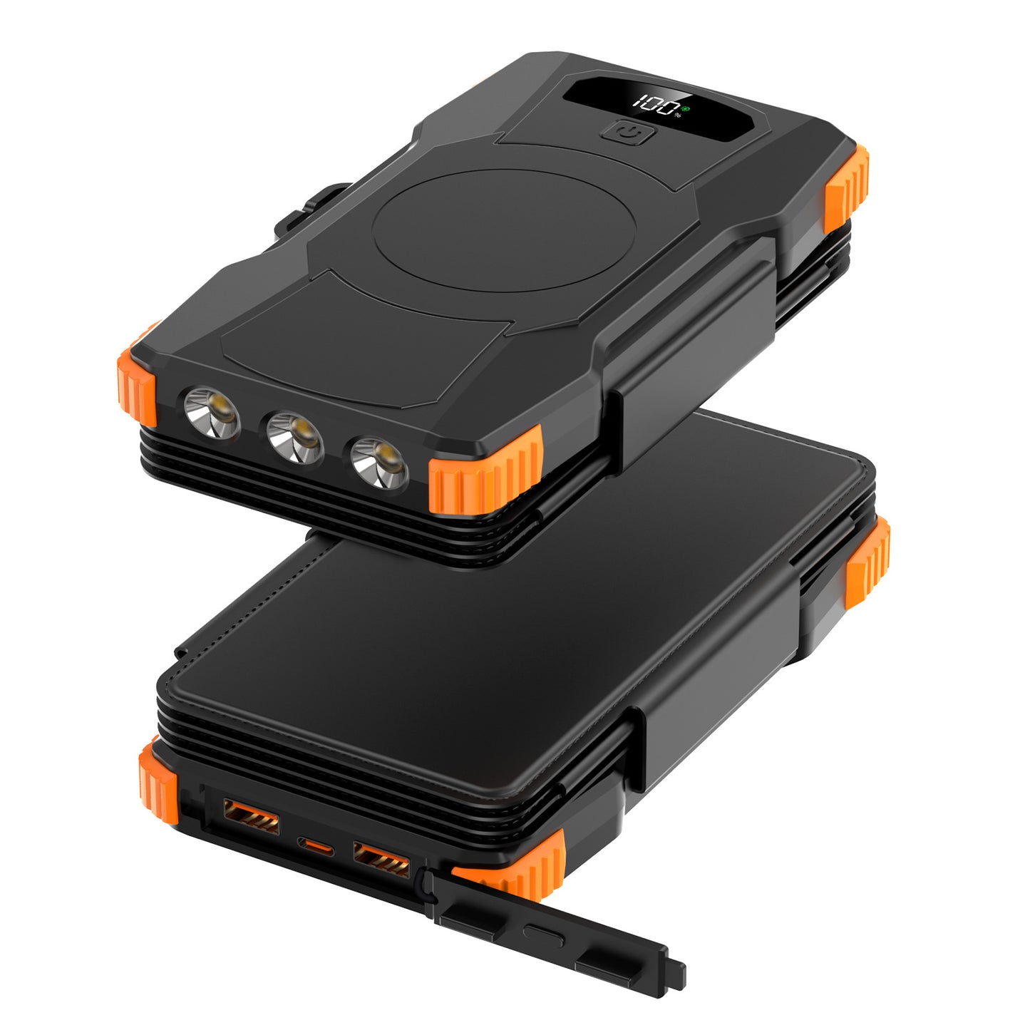 Hochleistungs-Solar-Powerbank mit Integrierter LED-Beleuchtung Brehn