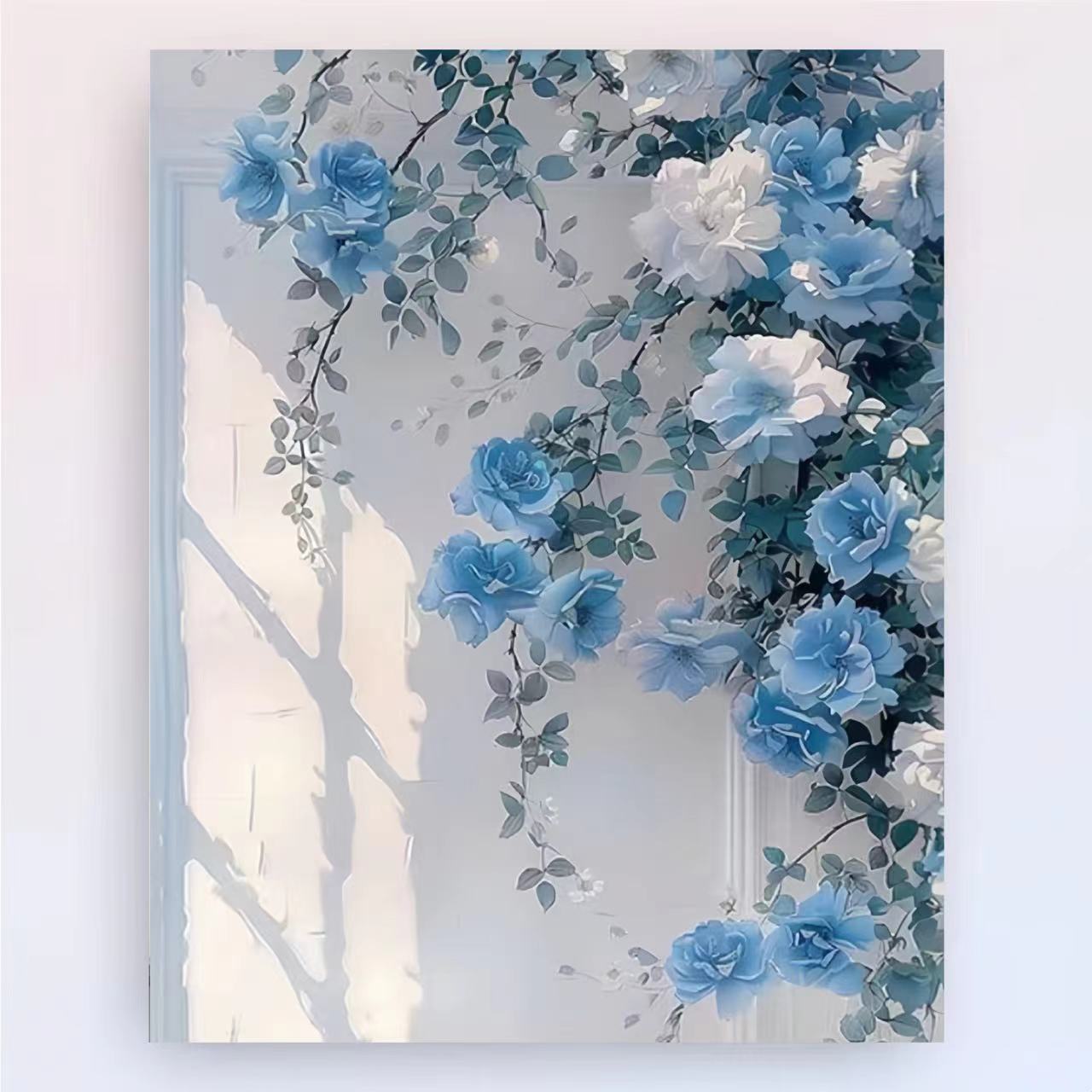 Zeitgenössischer Lotus-Blumen-Canvas-Kunstdruck Brehn