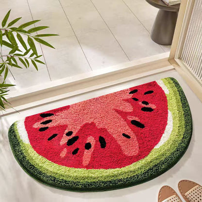 Wassermelonenförmige gemütliche Badematte Brehn