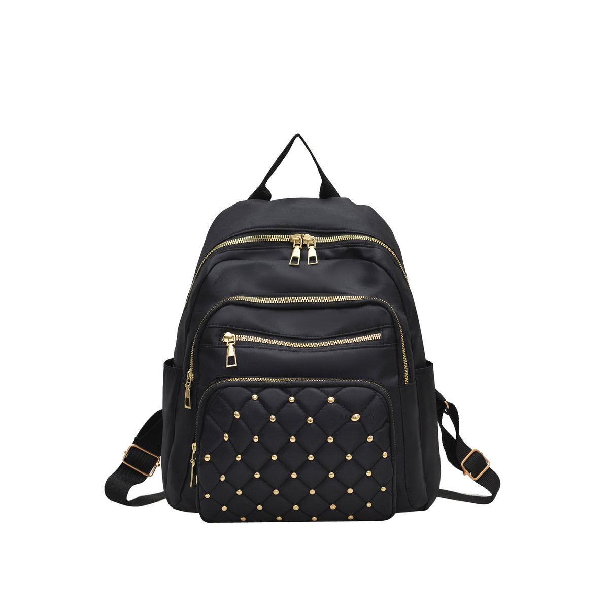 Chic gep quilteter Rucksack mit mehreren Taschen Brehn