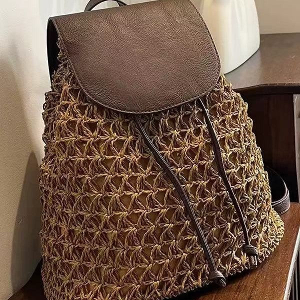 Handgefertigte Rucksacktasche Aus Natürlichem Material Brehn