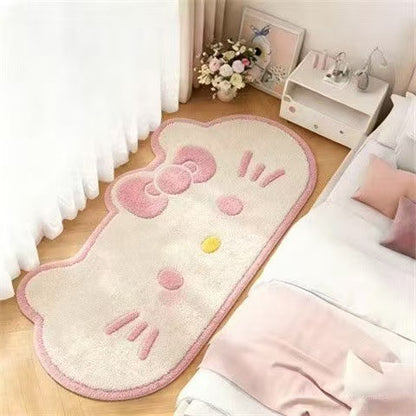 Niedliche katzenförmige Teppich
