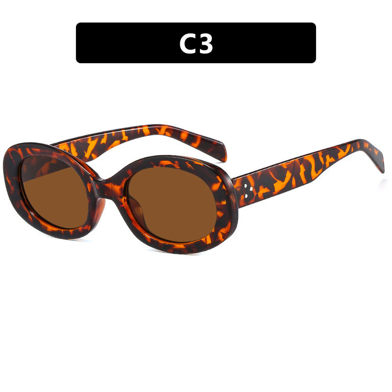 Damen modische Sonnenbrille im eleganten Ovaldesign mit robustem Rahmen Brehn